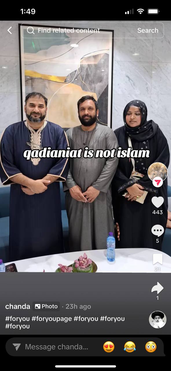Adnan Rashid meets Chanda Baji in Medina-2024 - ahmadiyyafactcheckblog
